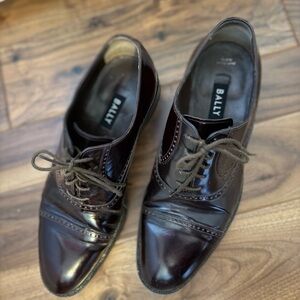 Bally Men's Dark Brown Oxford Shoes